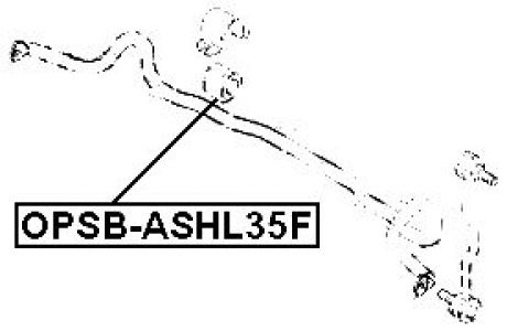 FEB ULOŽENÍ STABILIZATORU - PŘEDNÍ D21 OPEL ASTRA H 04-, CORSA C 1.7DTI 00-, MERIVA 03-, COMBO 01-
